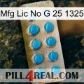Mfg Lic No G 25 1325 new09